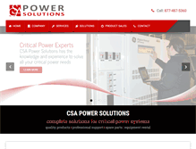 Tablet Screenshot of csapower.net